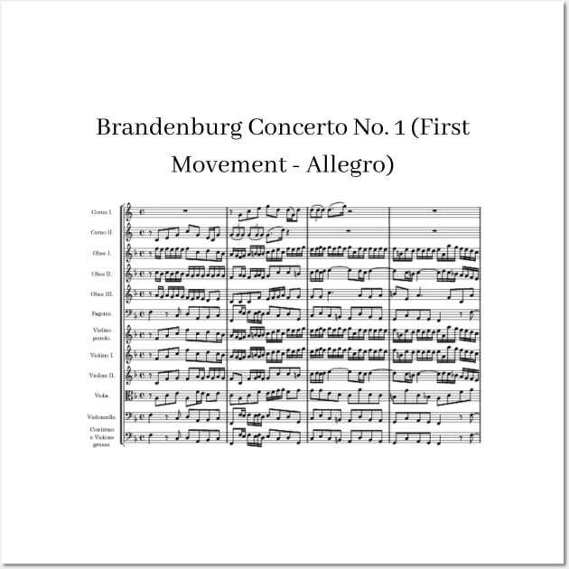 Brandenburg Concerto No.1 First Movement.by J.S.Bach. Wall Art by Rosettemusicandguitar